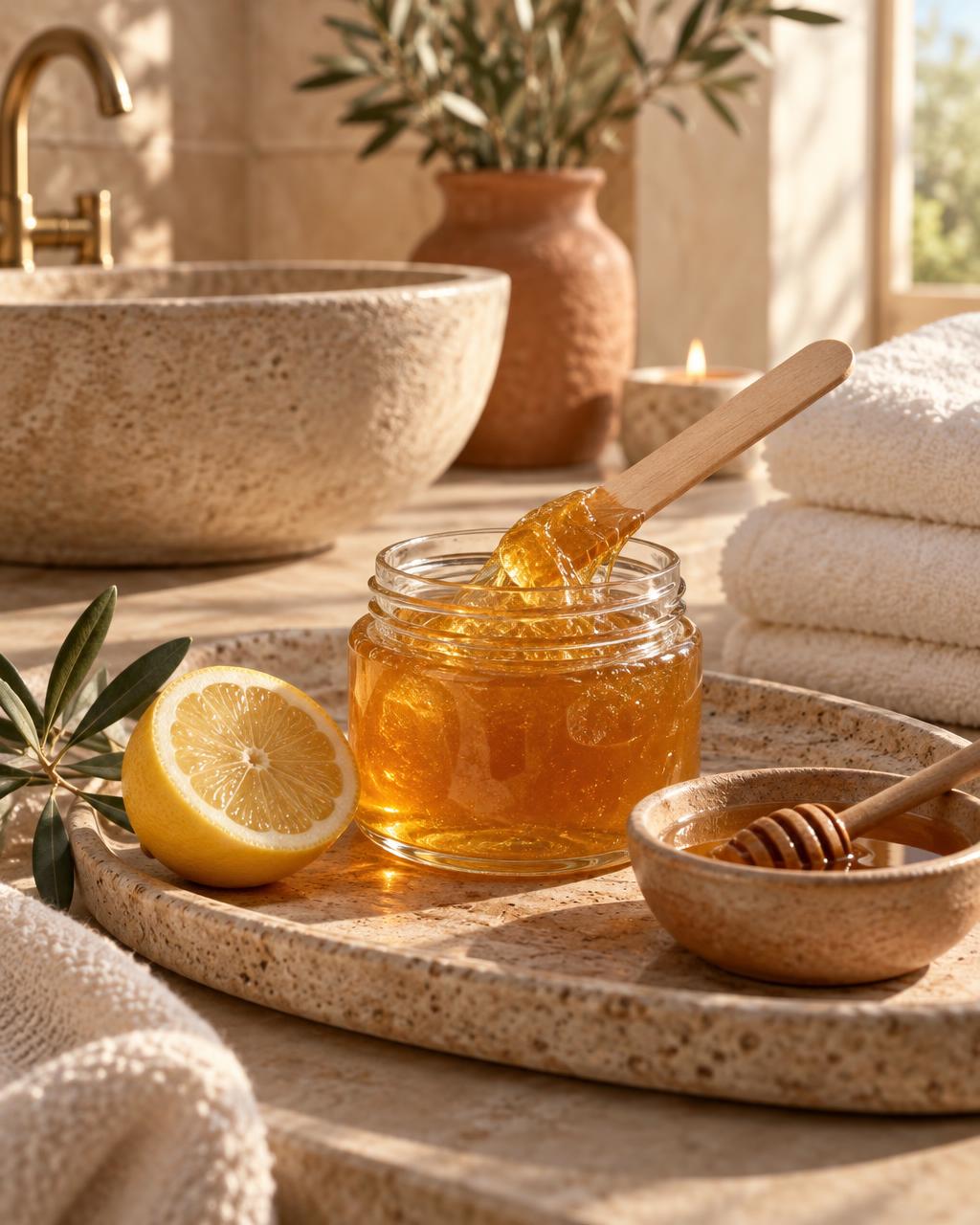 Natural sugaring paste for hair removal